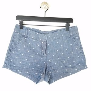 JCrew | Polka dots Chino shorts size 6